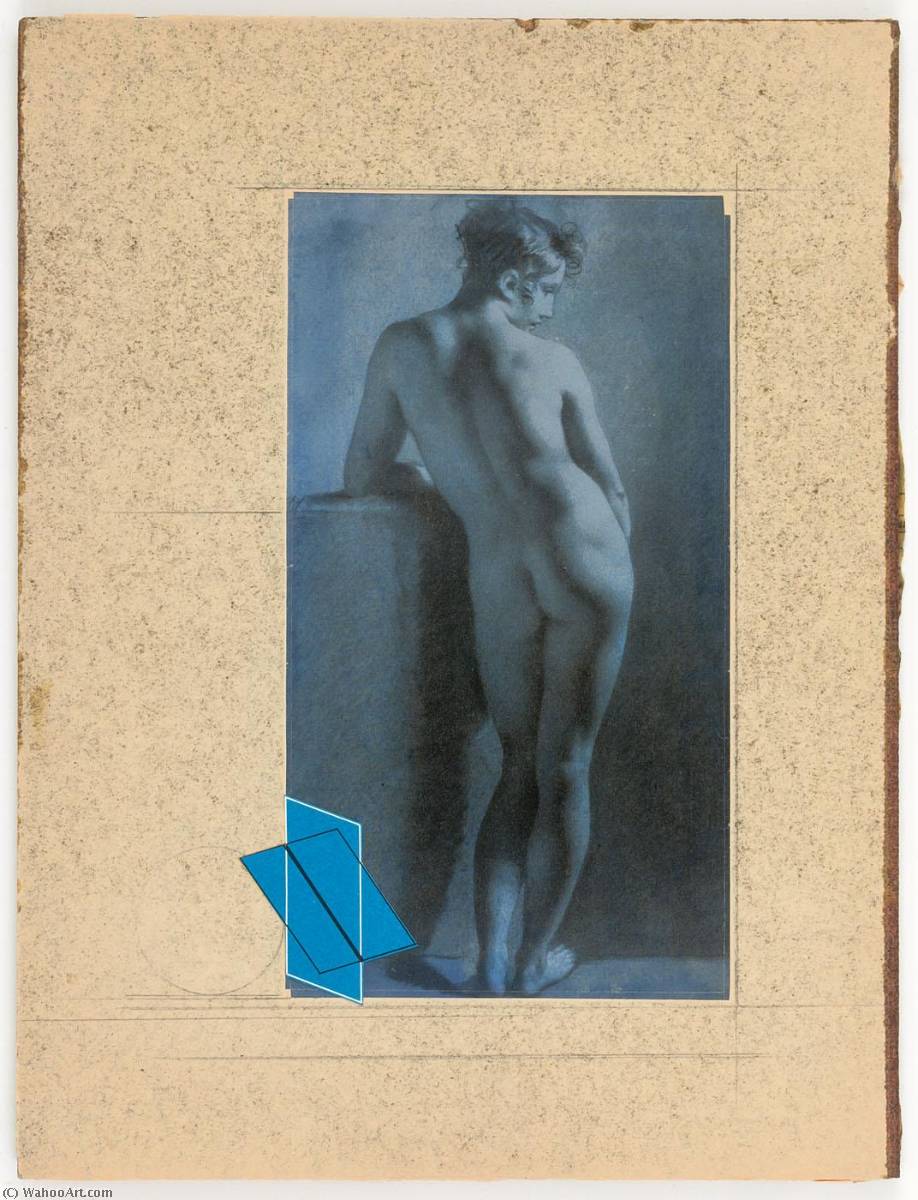 Untitled (prud'hon Drawing Of Standing Female Nude, Rear View) — Joseph Cornell