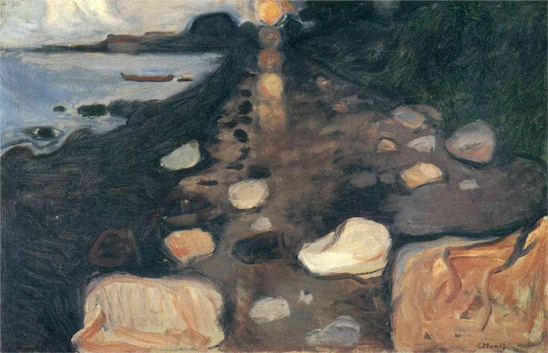 Moonlight On The Shore — Эдвард Мунк