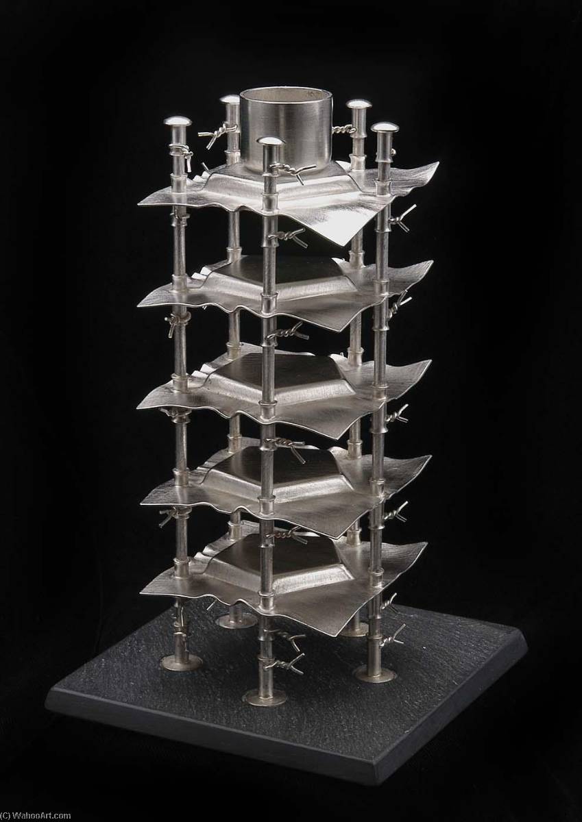 Stacked Pentagon Candle Sculpture (2 Of 4) — Boris Bally