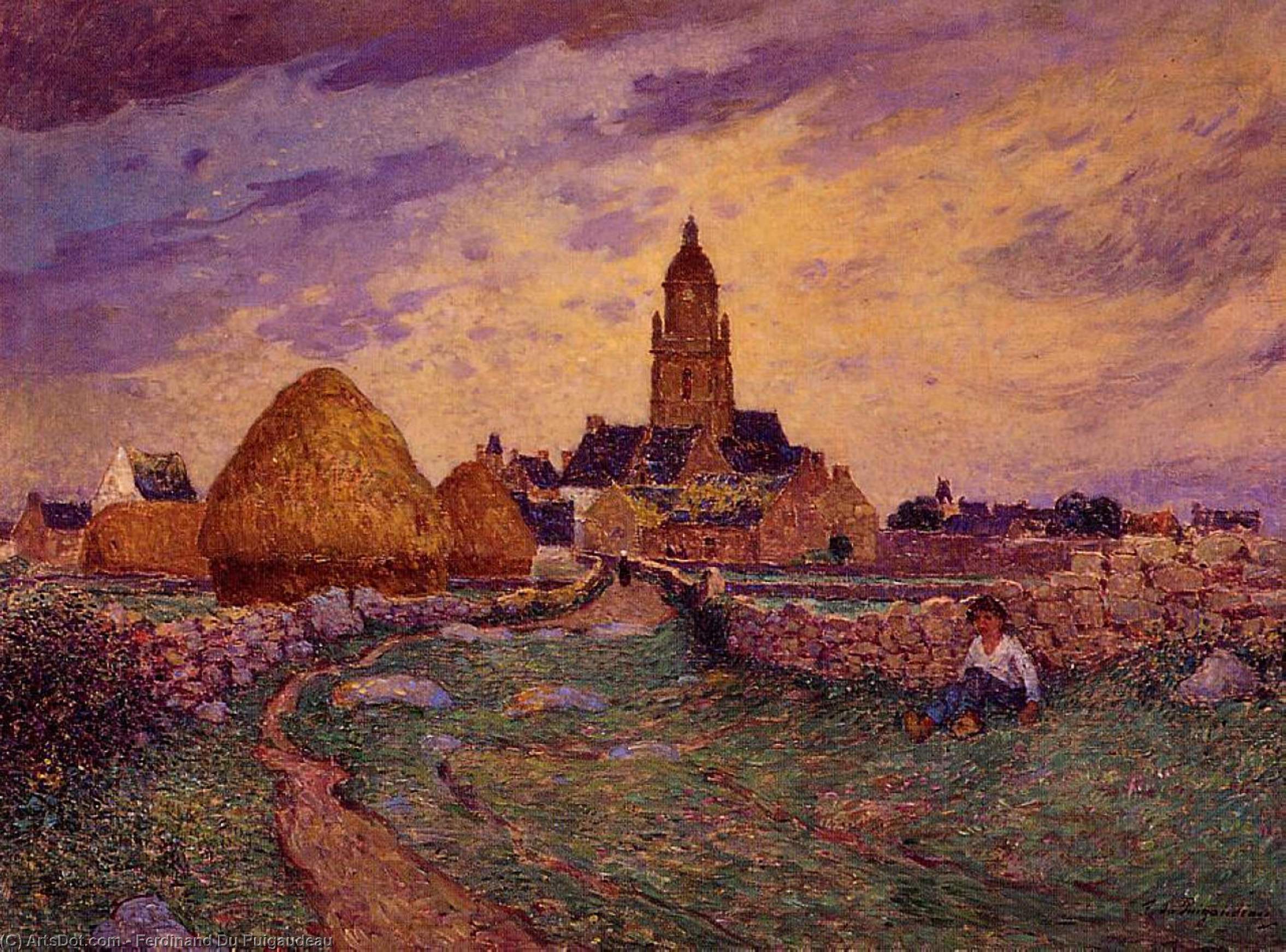 Path In Front Of The Church Of Croisic — Ferdinand Du Puigaudeau