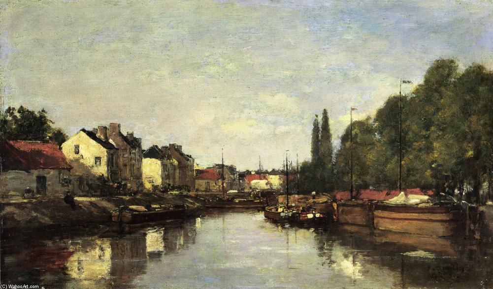 Brussels, The Louvain Canal — Eugène Louis Boudin