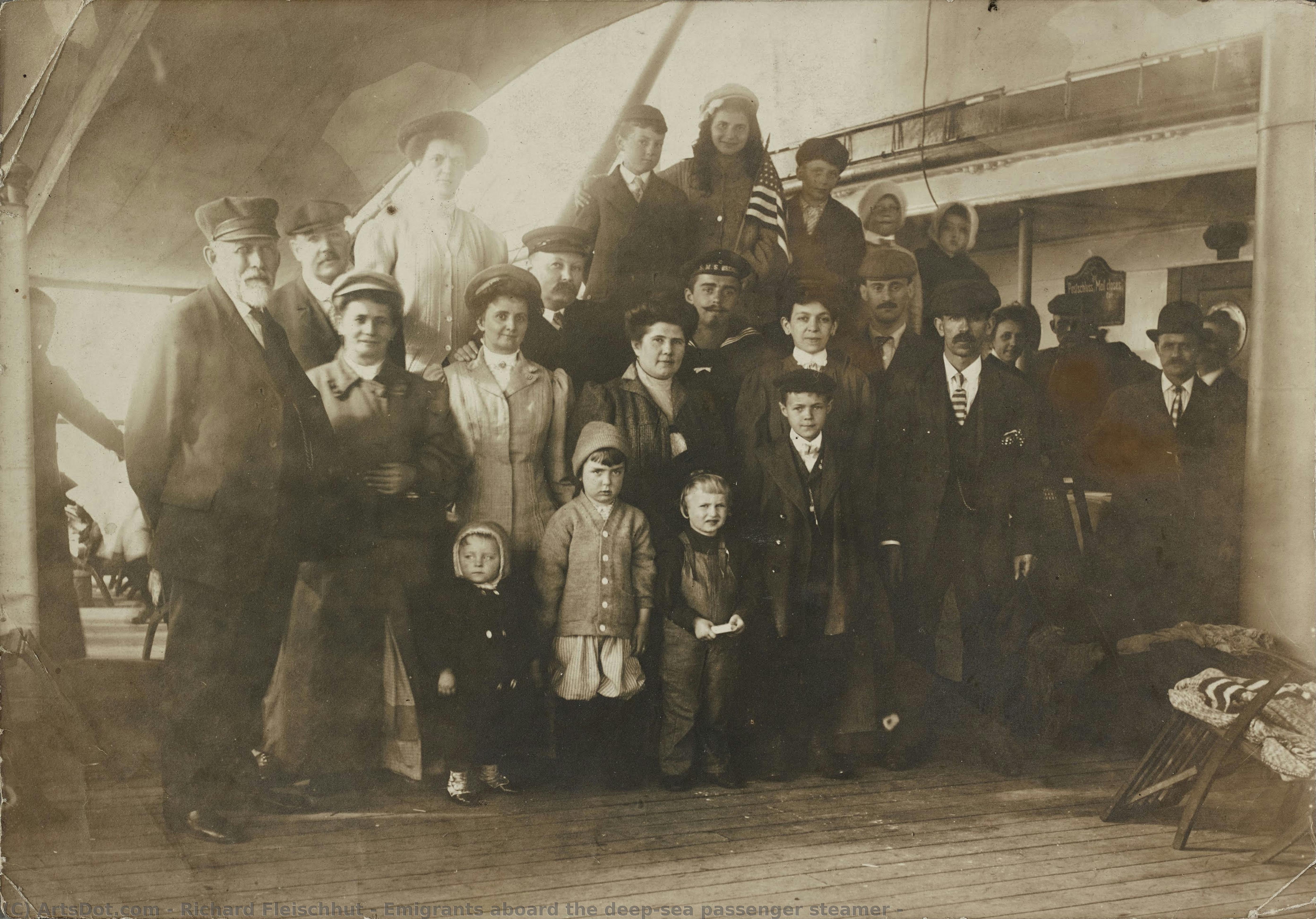 Emigrants Aboard The Deep-sea Passenger Steamer — Richard Fleischhut