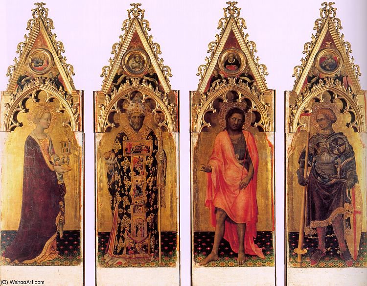 Four Saints Of The Quaratesi Polyptych, — Gentile Da Fabriano