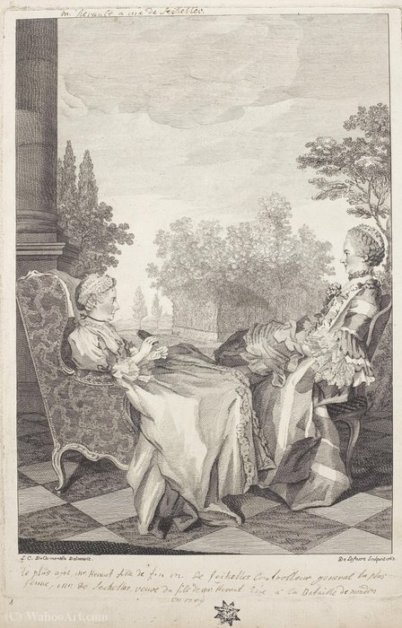 Graphics From The Adhesive Tape No. 14 Of The Princely Waldeck Court Library's Arolsen — Louis (carrogis) De Carmontelle