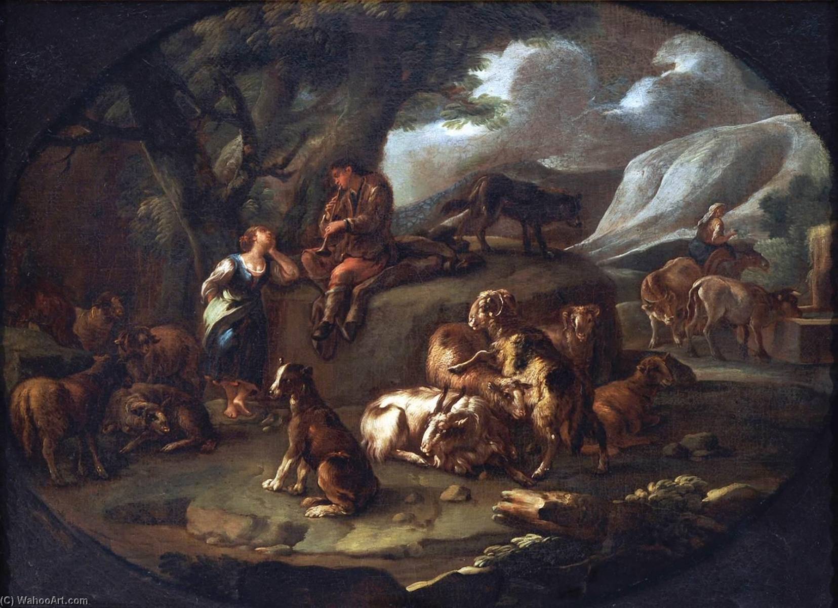 Pastoral Landscape — Johann Melchior Roos