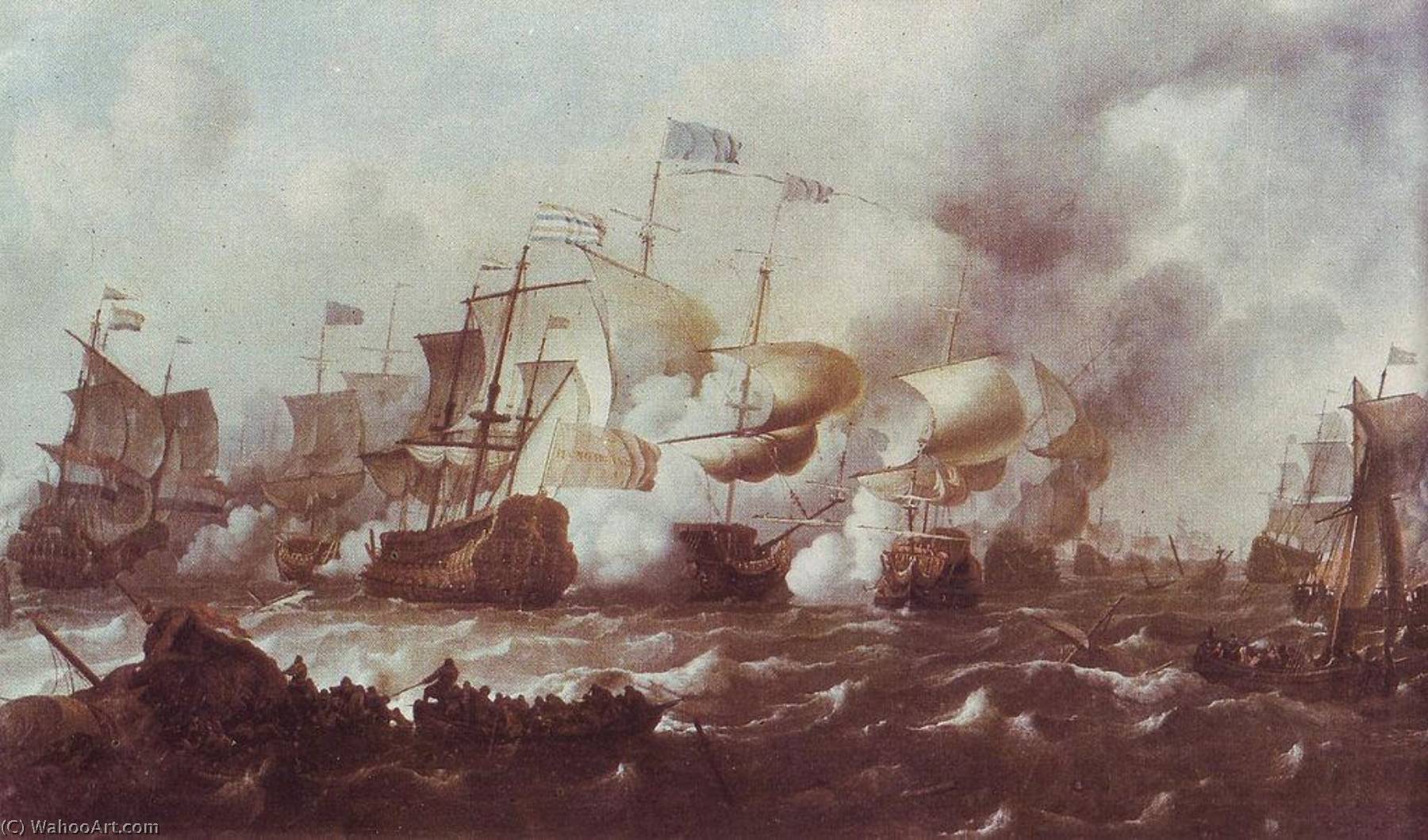 Four Days Battle, June 1666 — Ludolf Backhuysen I