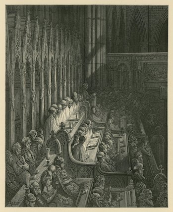 The Choir Of Westminster Abbey — Paul Gustave Doré