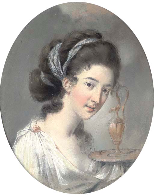Portrait Of Lady Loft As Hebe, Goddess Of Youth — Hugh Douglas Hamilton