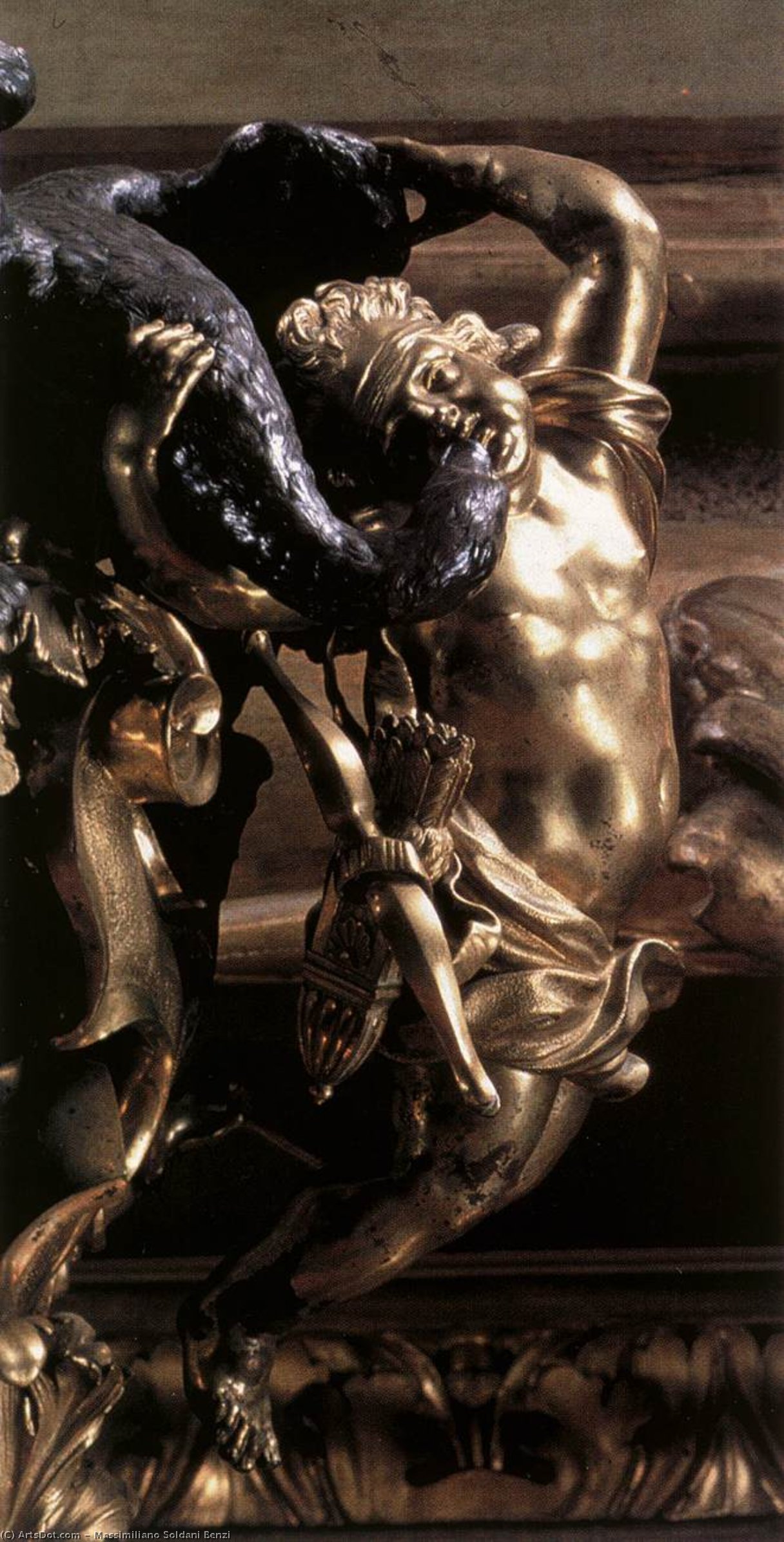 Vase (detail) — Massimiliano Soldani-benzi