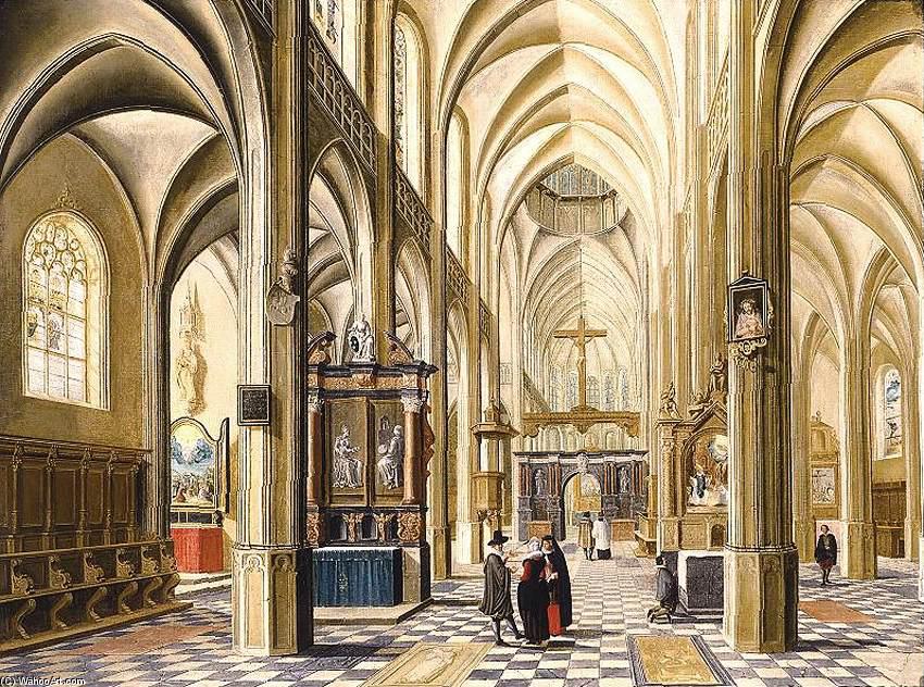 Interior Of A Gothic Cathedral — Bartholomeus Corneliszoon Van Bassen