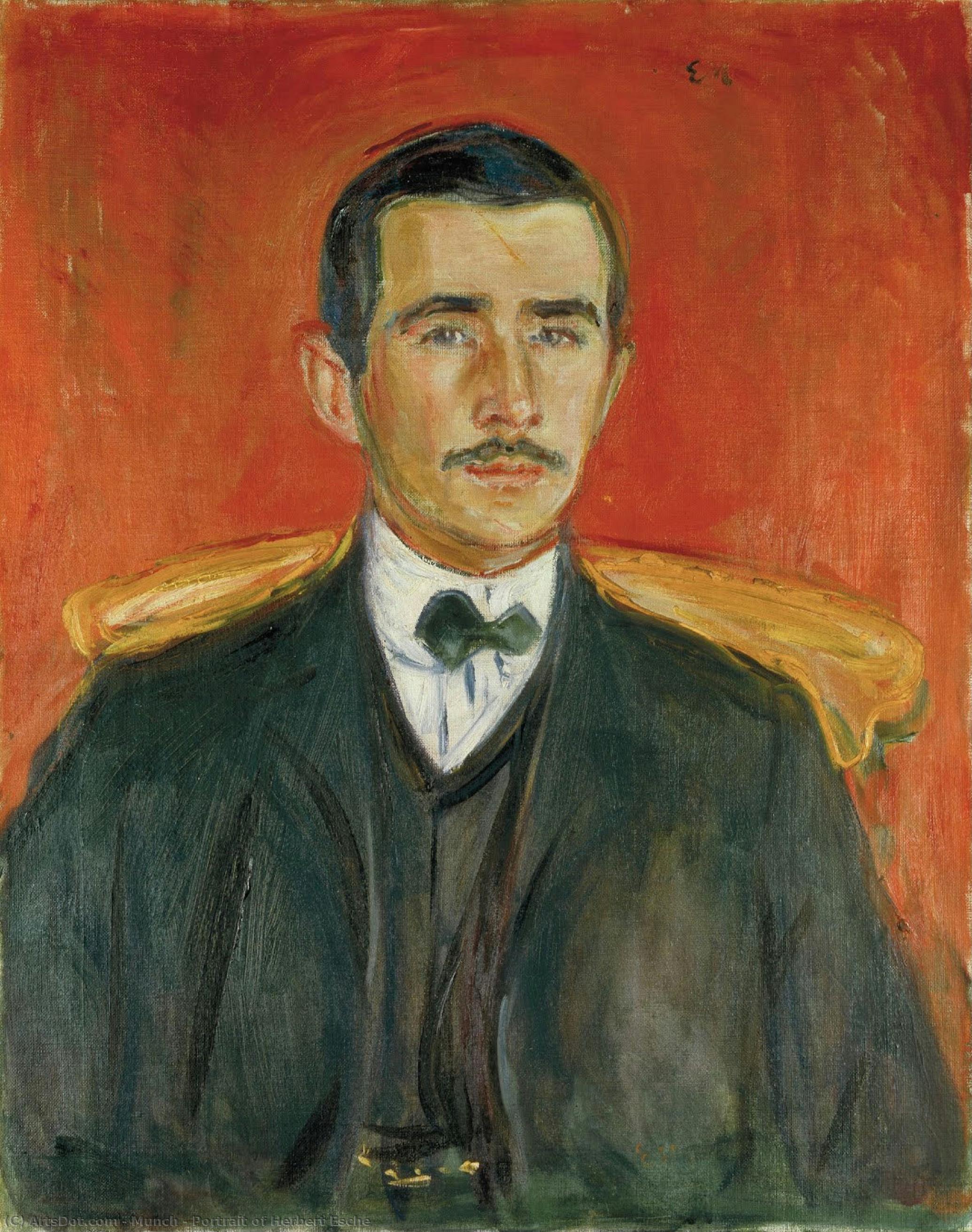 Portrait Of Herbert Esche — Edvard Munch