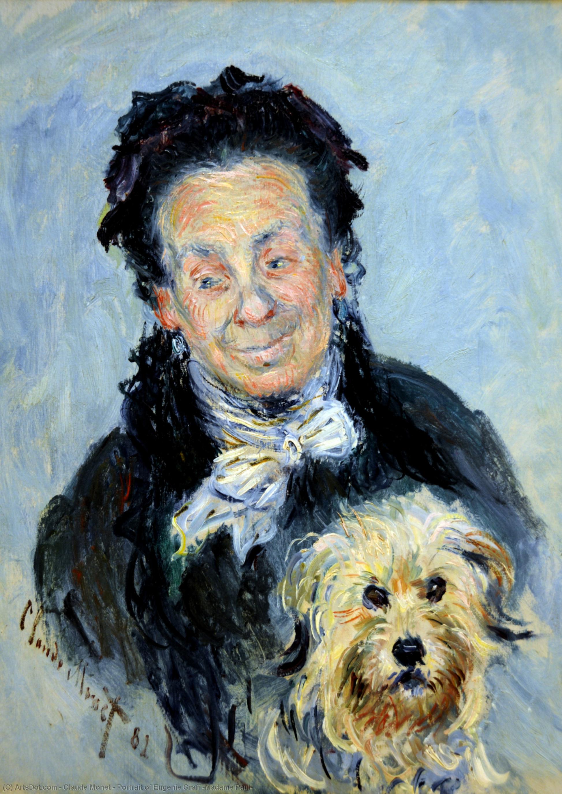 Portrait Of Eugenie Graff (madame Paul) — Claude Monet