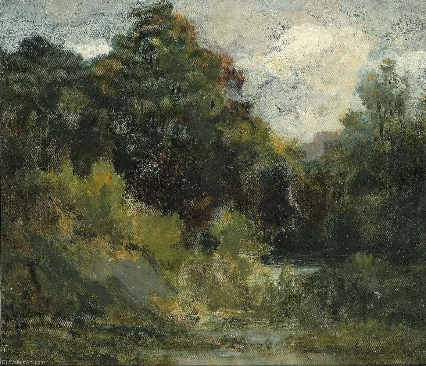Landscape (trees) — Edward Mitchell Bannister