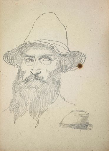 Male Head — Sanford Robinson Gifford