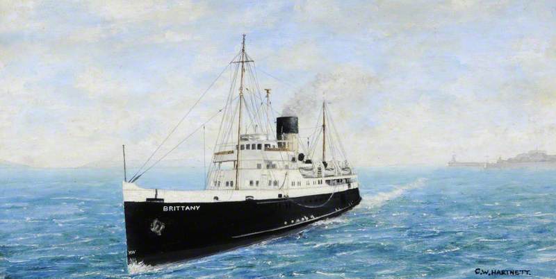 'brittany' (mailboat, One Funnel) — Charles William Hartnett