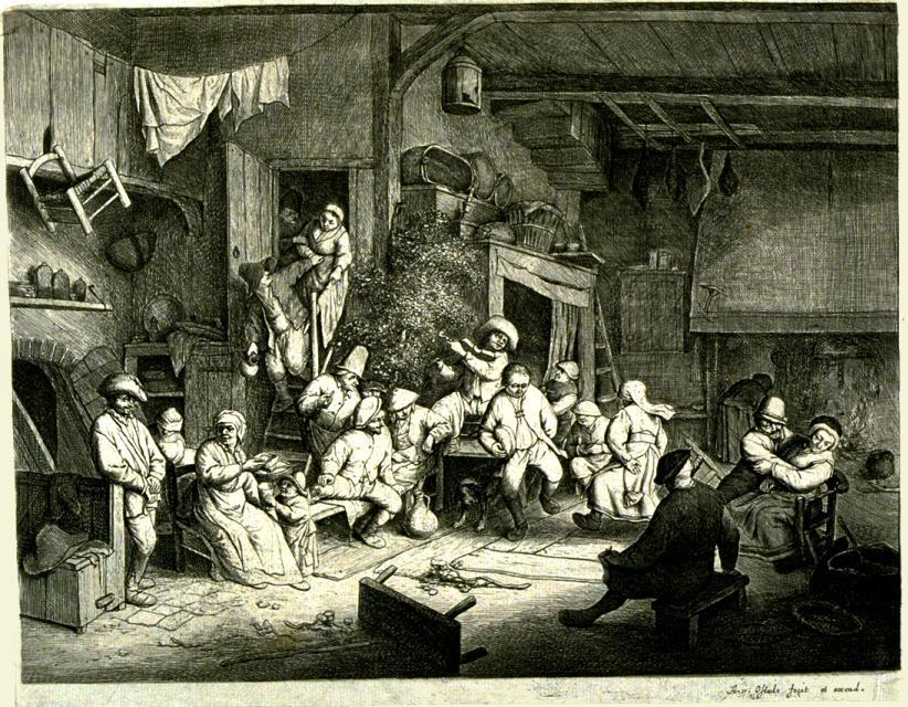Villagers Merrymaking At An Inn 1 — Adriaen Van Ostade
