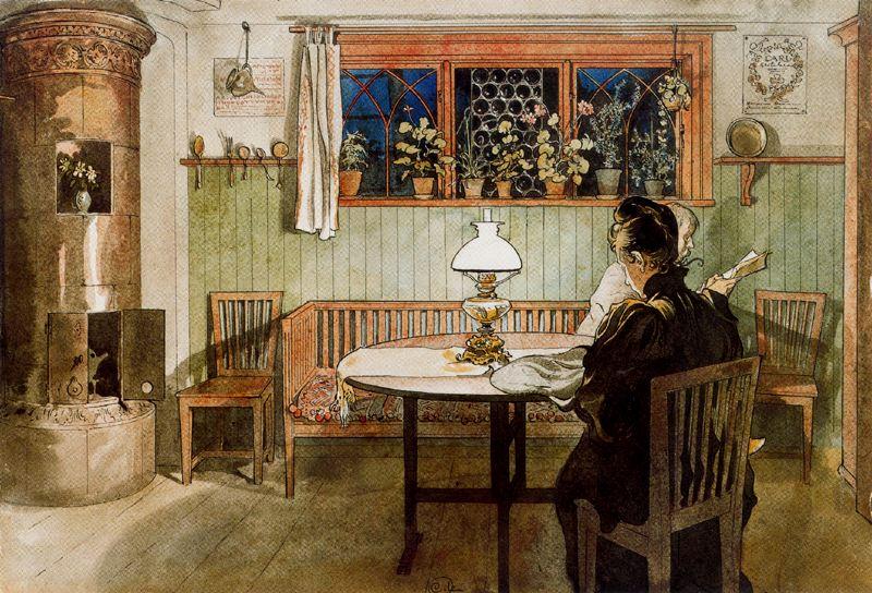 After The Kids Went To Bed — Carl Larsson