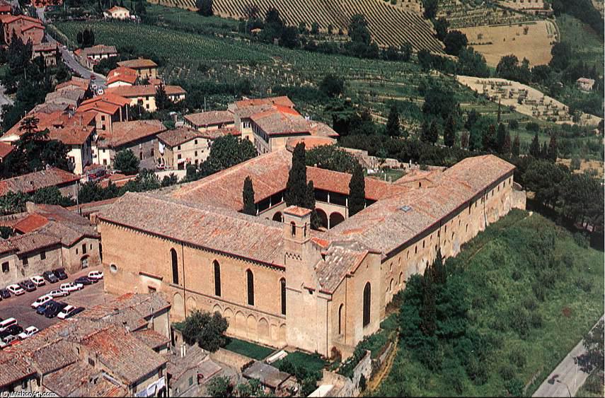 View Of The Church Of Sant'agostino — Benozzo Gozzoli