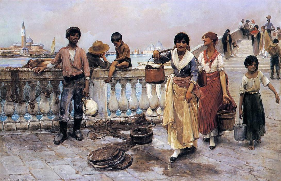 Water Carriers, Venice — Frank Duveneck