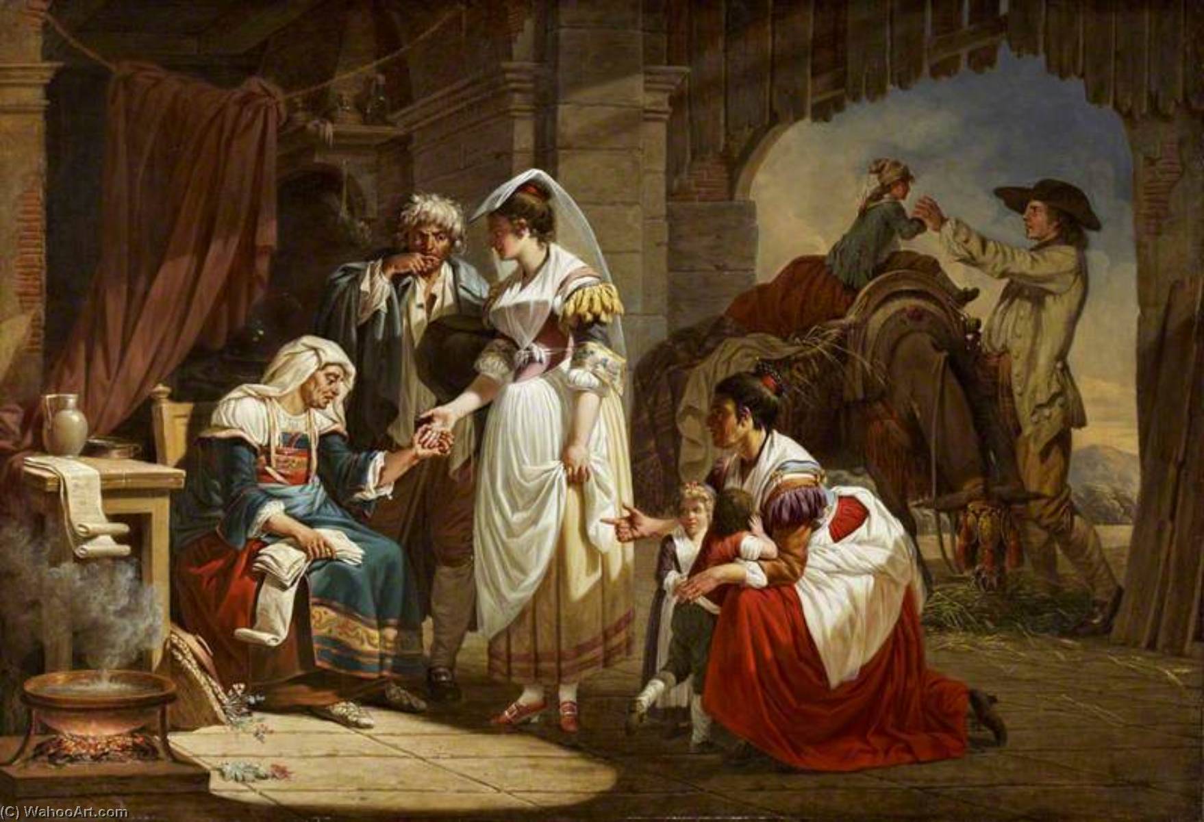 La Diseuse De Bonne Aventure (the Fortune Teller) — Jacques Henri Sablet