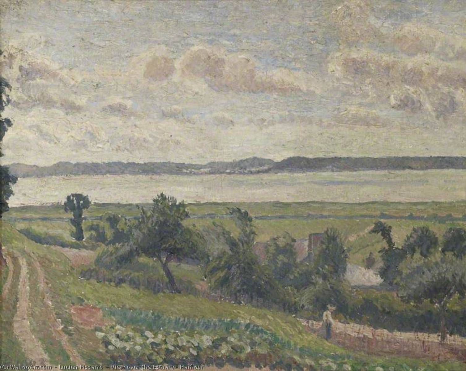 Vista Del Estuario, Harfleur — Lucien Pissarro