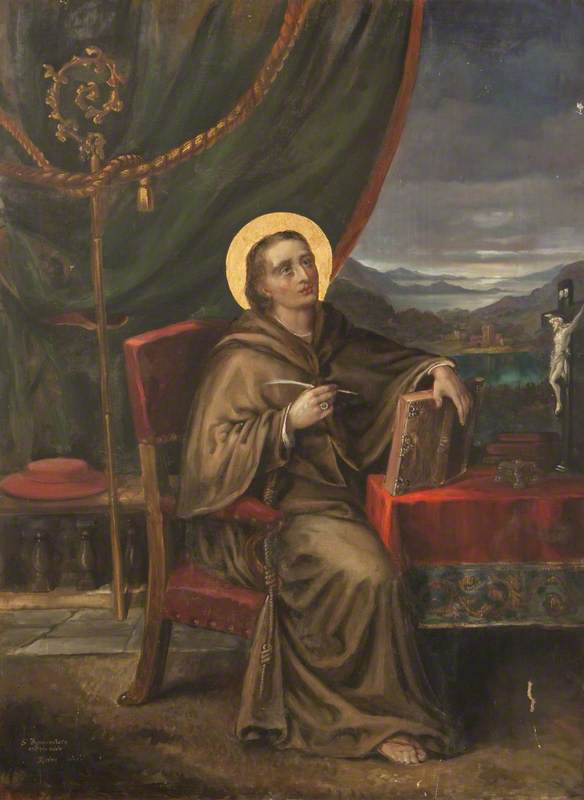 Saint Bonaventure Inspired To Write — Rebecca Dulcibella Orpen