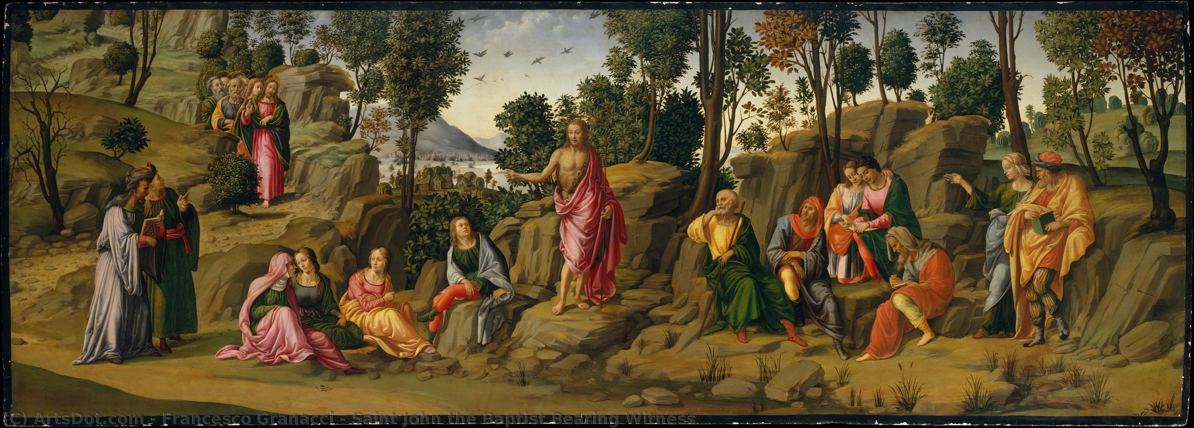 Saint John The Baptist Bearing Witness — Francesco Granacci