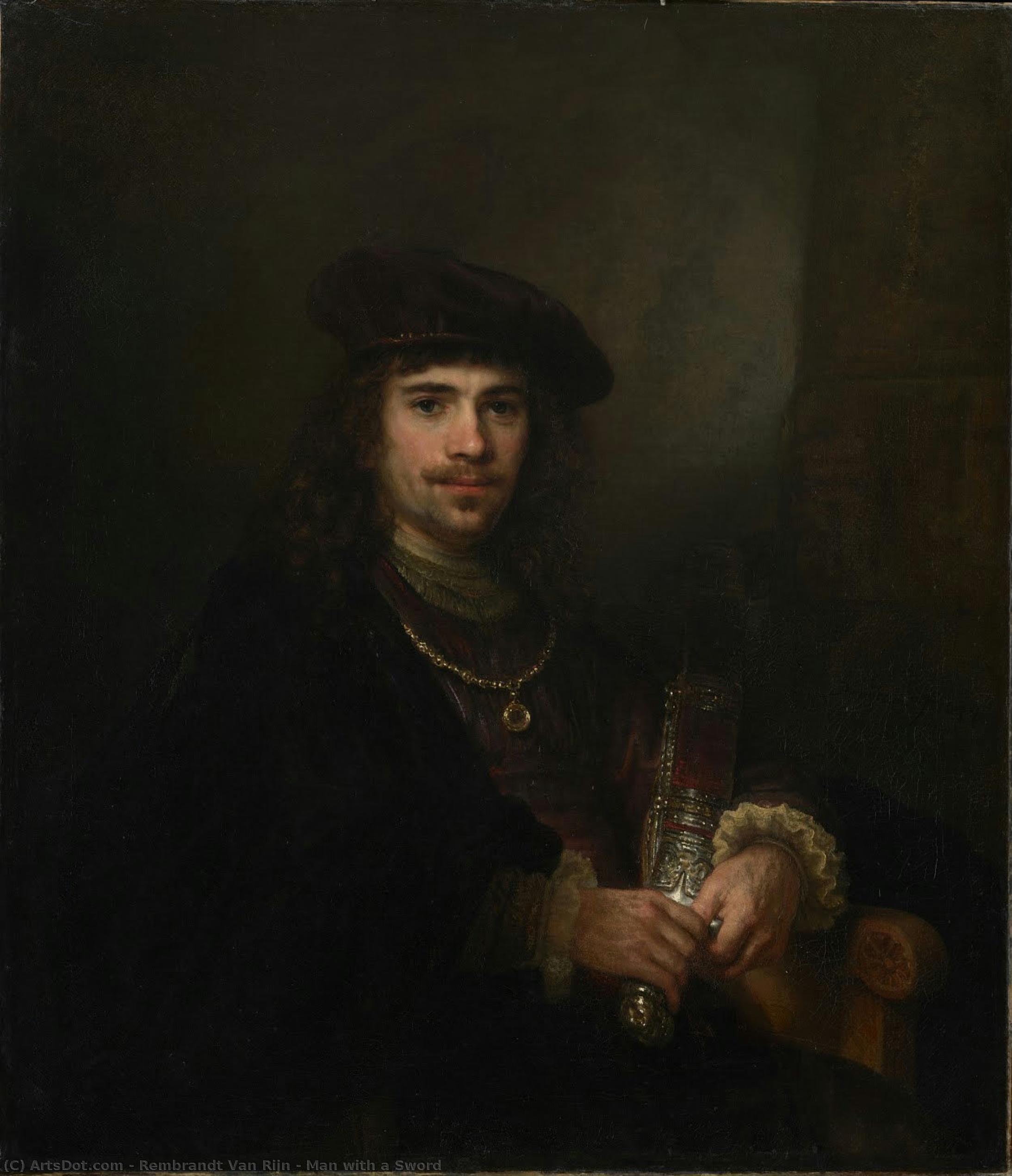 Man With A Sword — Рембрандт Ван Рейн