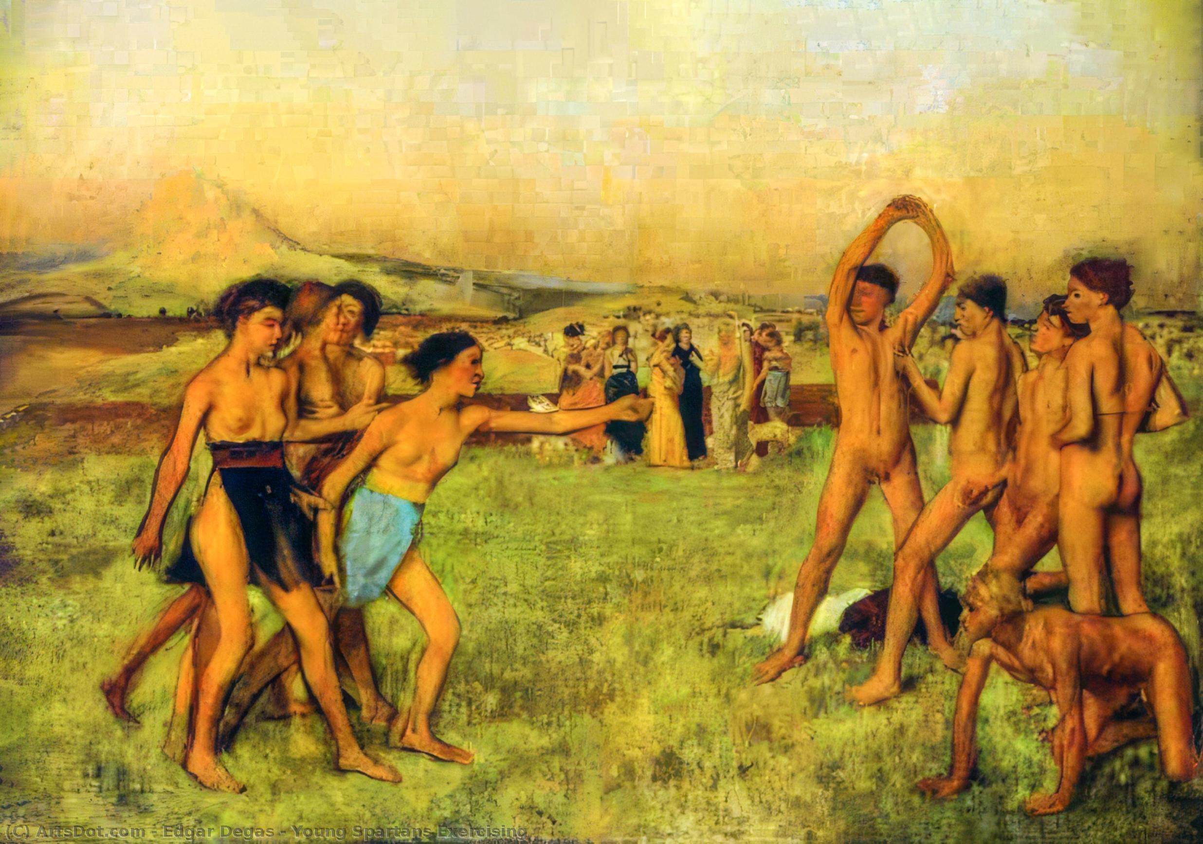 Young Spartans Exercising — Hilaire-germain-edgar Degas