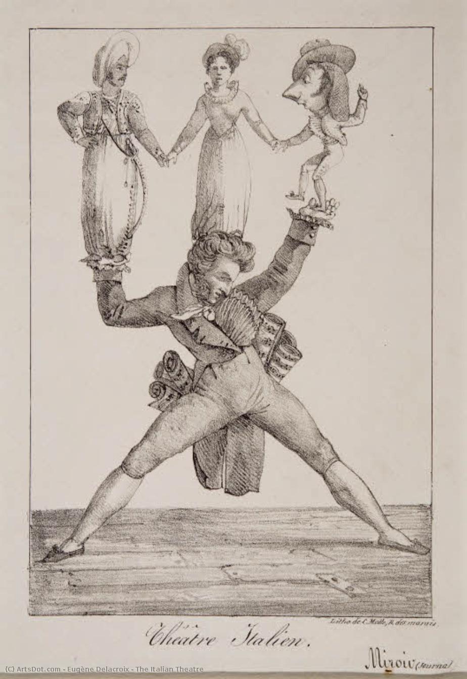 The Italian Theatre — Eugène Delacroix