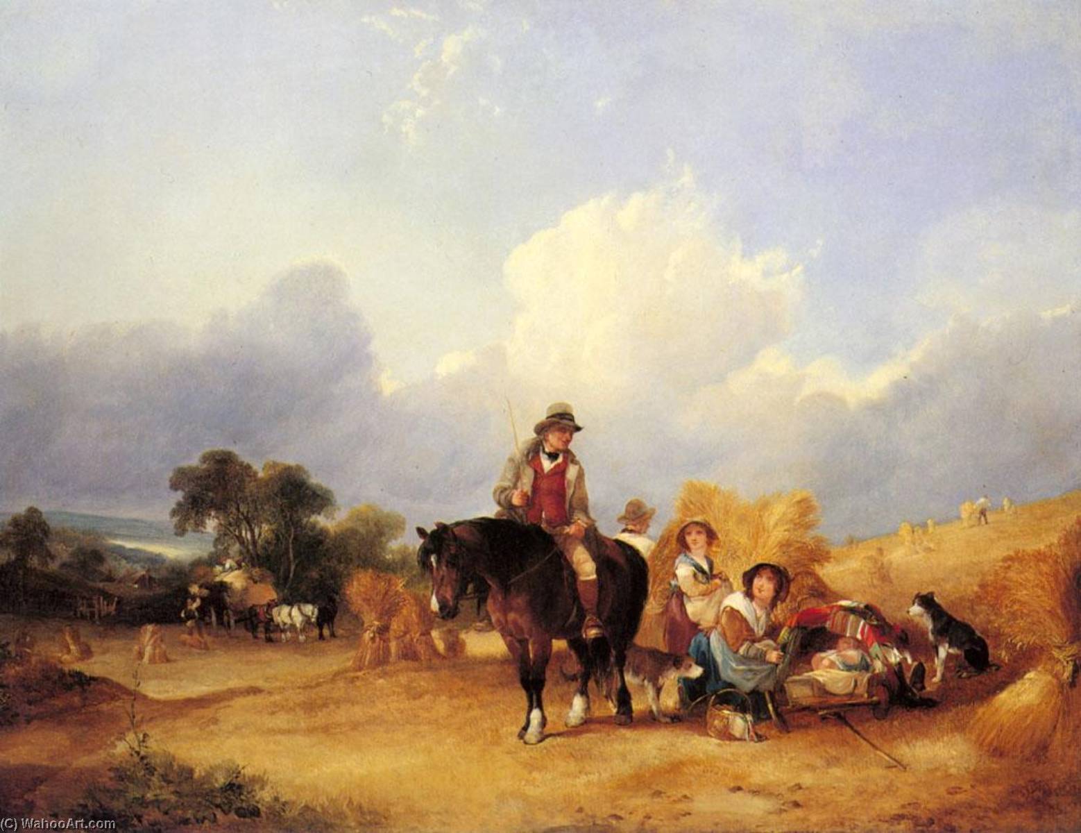 Harvest Time — William Shayer Senior