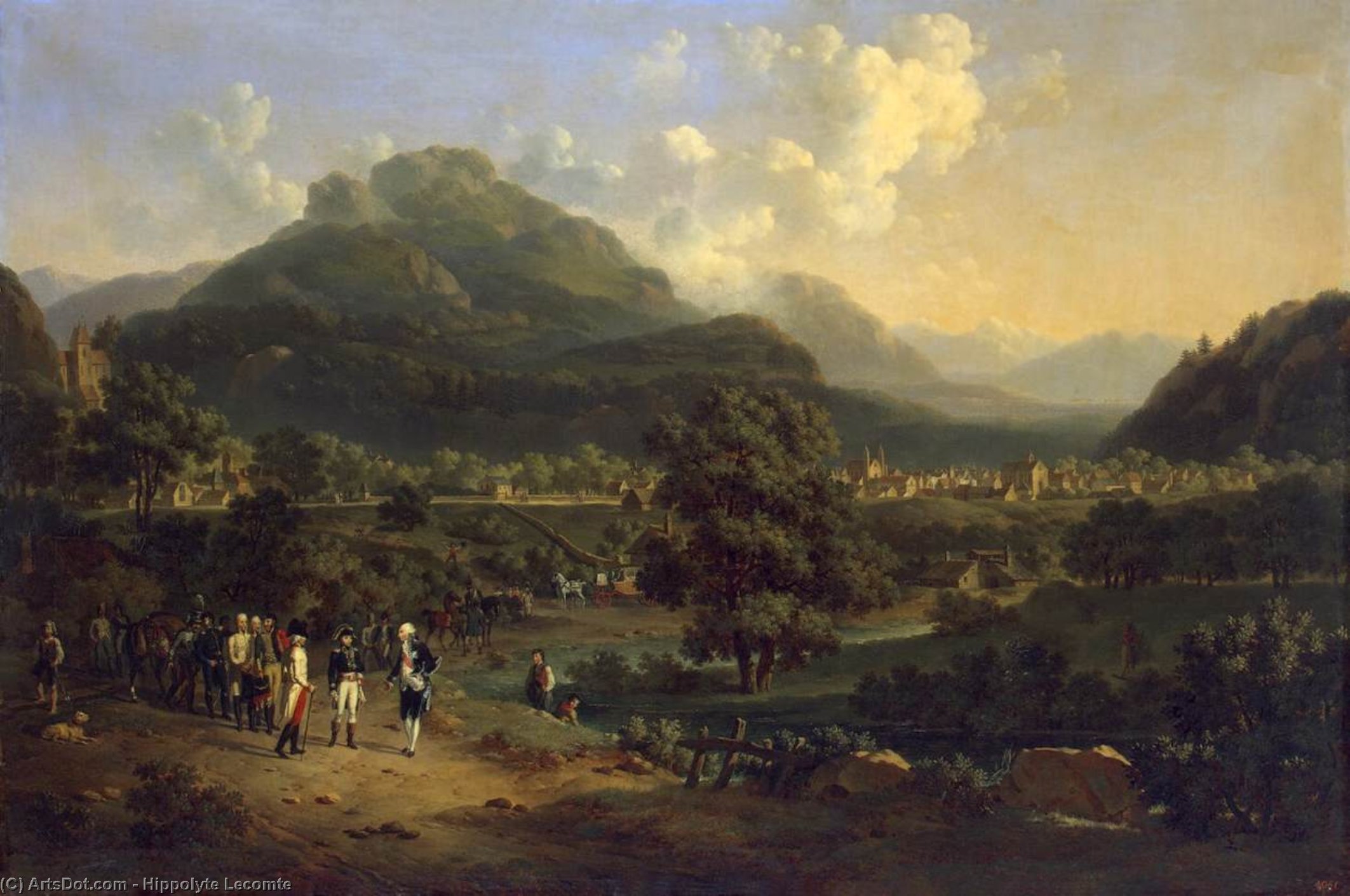 Meeting Of Napoleon With The Ambassadors Of The Austrian Emperor Near Leoben, Steiermark On 7 April, 1797 — Hippolyte Lecomte