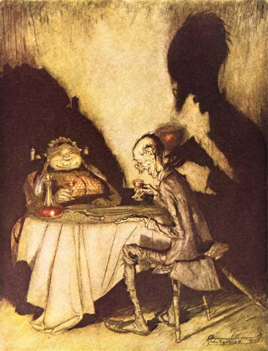 Mother Goose. Jack Sprat And His Wife — Arthur Rackham