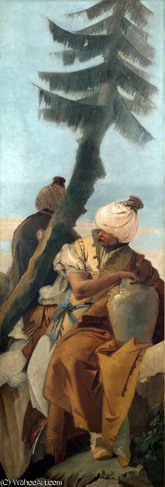 Two Orientals Seated Under A Tree — Джованни Баттиста Тиеполо