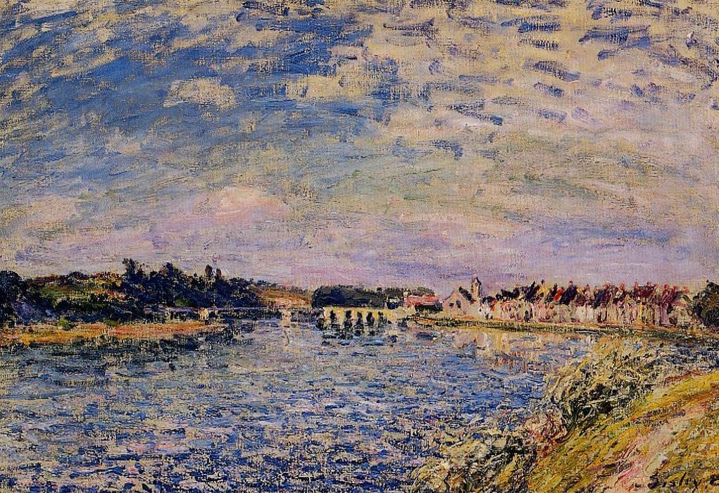 Saint Mammes Evening — Alfred Sisley