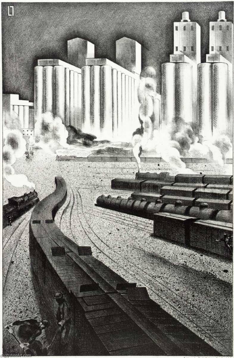 Granaries Of Democracy — Louis Lozowick