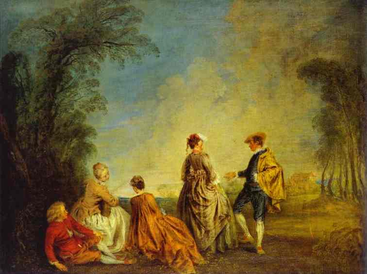An Embarrassing Proposal — Jean-antoine Watteau