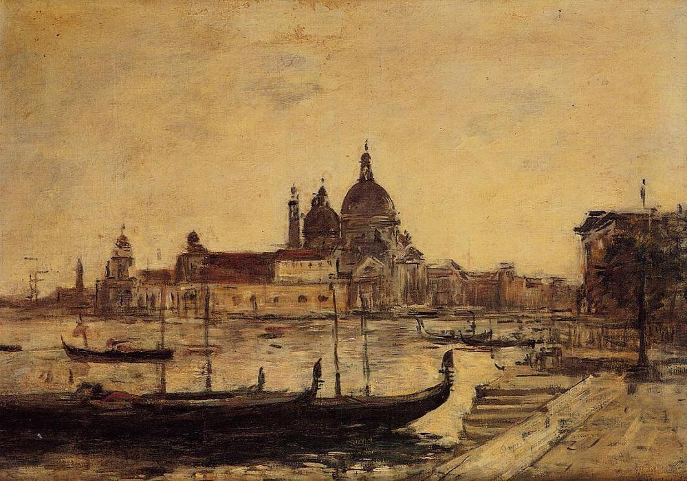 Venice, Le Mole Et La Salute — Eugène Louis Boudin