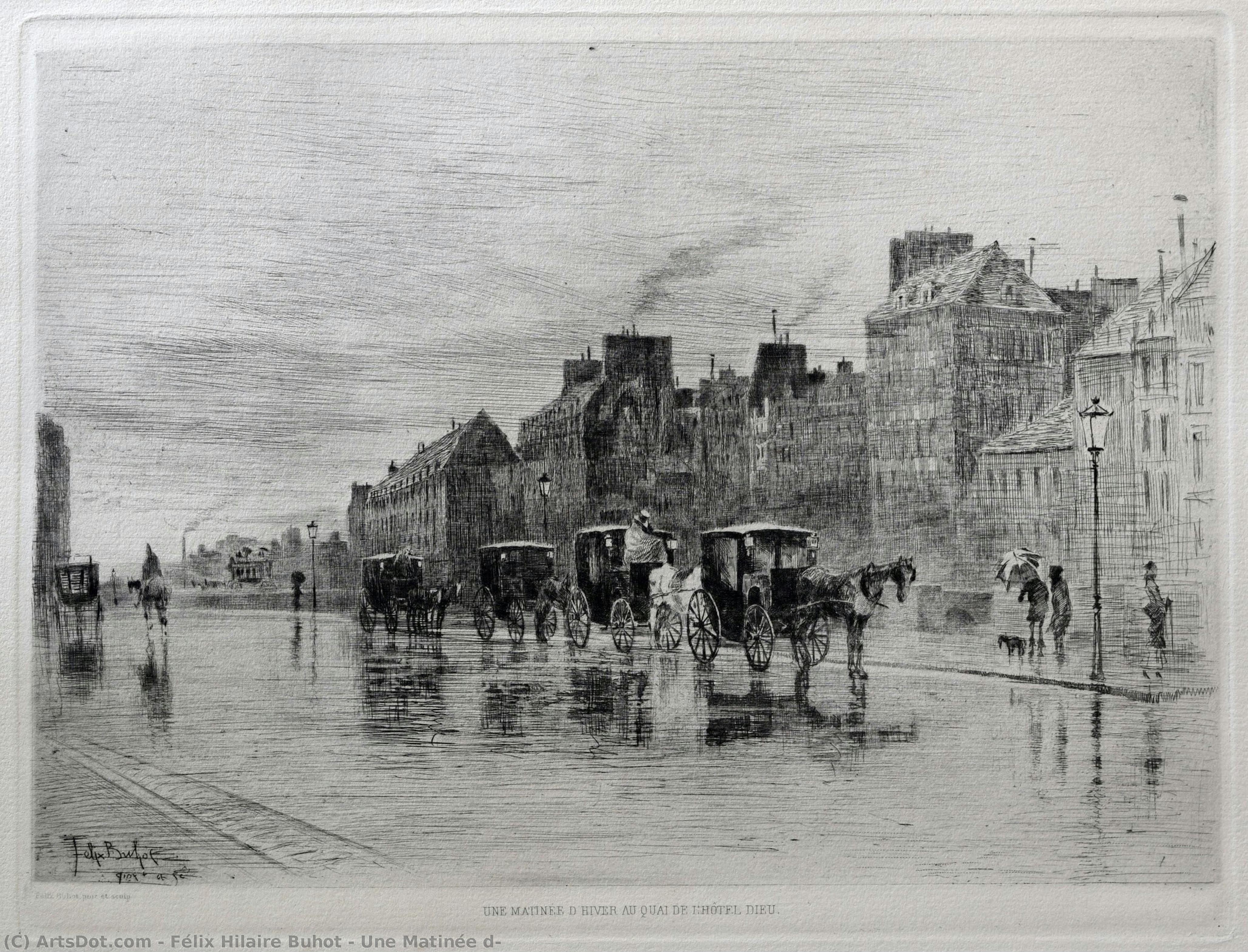 Une Matinée D — Félix Hilaire Buhot