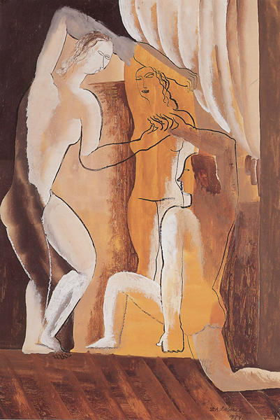 Three Women In An Interior — Ossip Zadkine