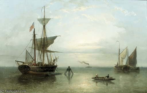 A Steamship In The Distance — Nicolaas Riegen