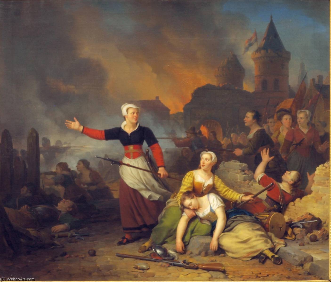 Hasselaar During The Siege Of Haarlem — Adrien Ferdinand De Braekeleer