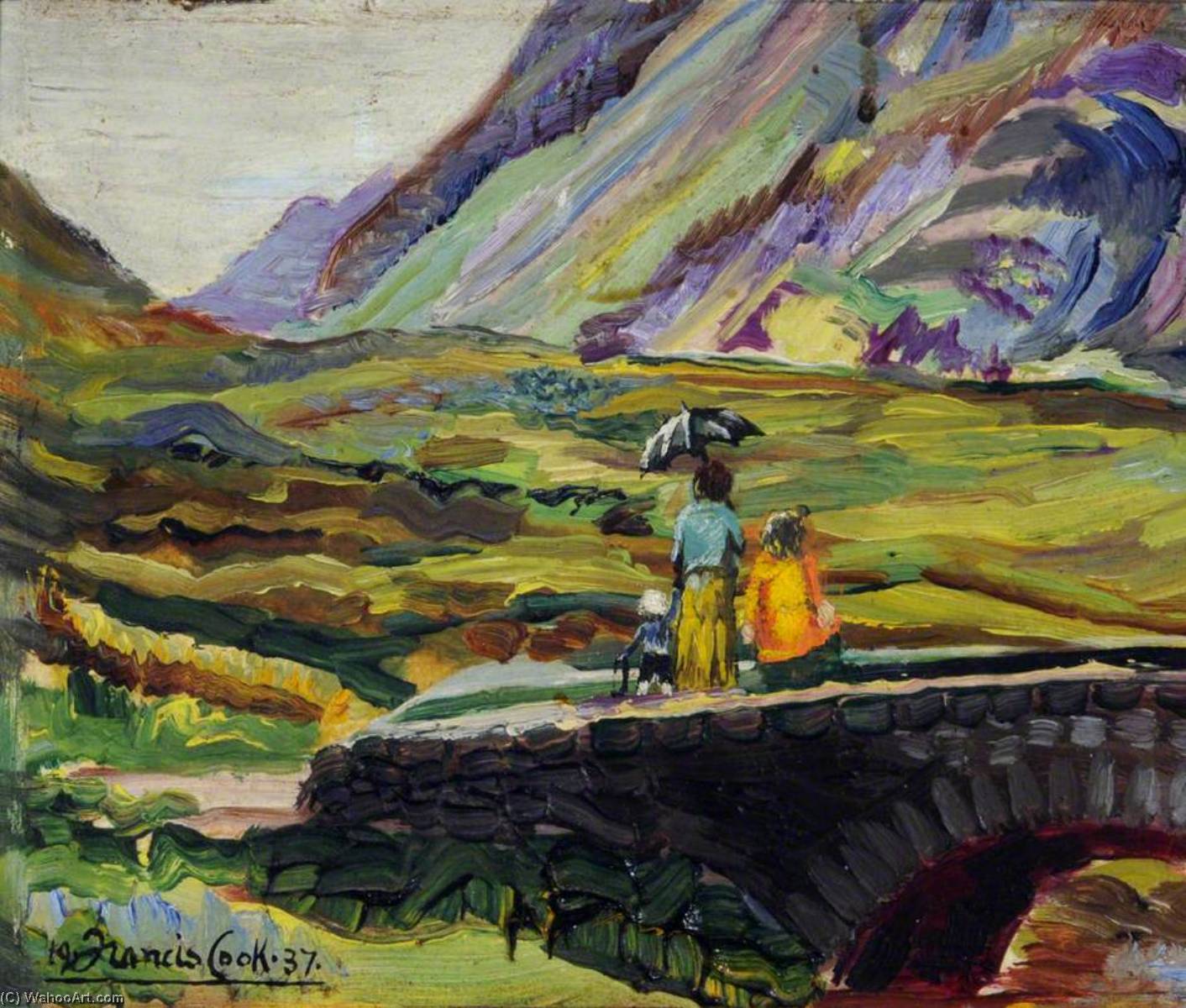 Scene In Glencoe Pass, Scotland, In The Summer Of 1937 — Francis Ferdinand Maurice Cook