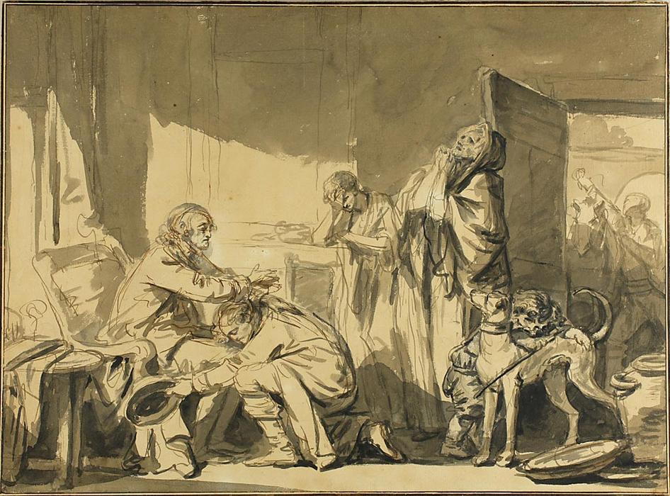 The Paternal Blessing, Or The Departure Of Basile — Jean-baptiste Greuze