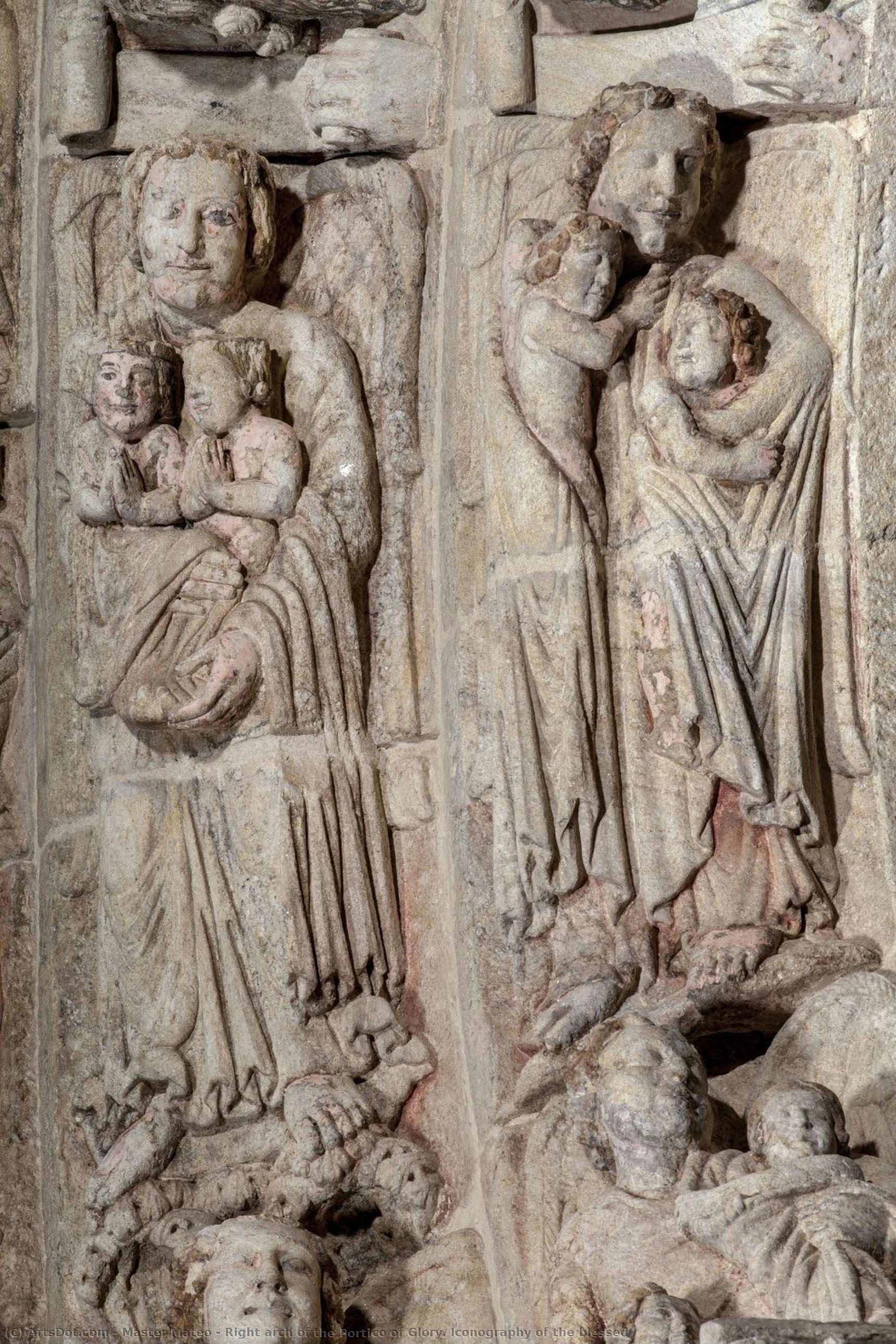 Right Arch Of The Portico Of Glory. Iconography Of The Blessed — Master Mateo