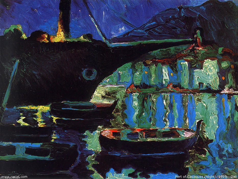 Port Of Cadaques (night) — Salvador Dalí