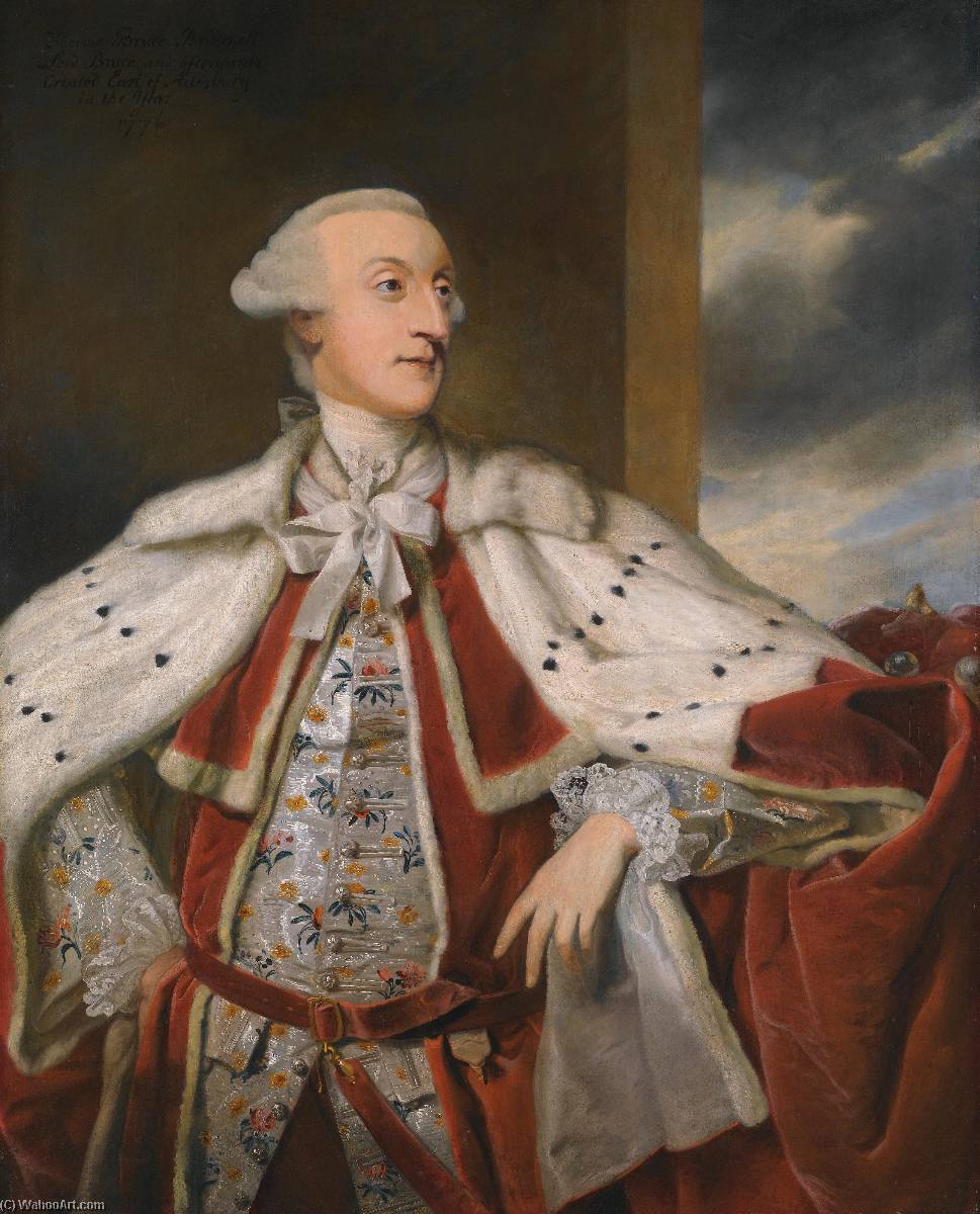 Portrait Of Thomas Bruce Brudenell Bruce, Later 1st Earl Of Ailesbury In Peer's Robes (1730 1814) — Sir Joshua Reynolds