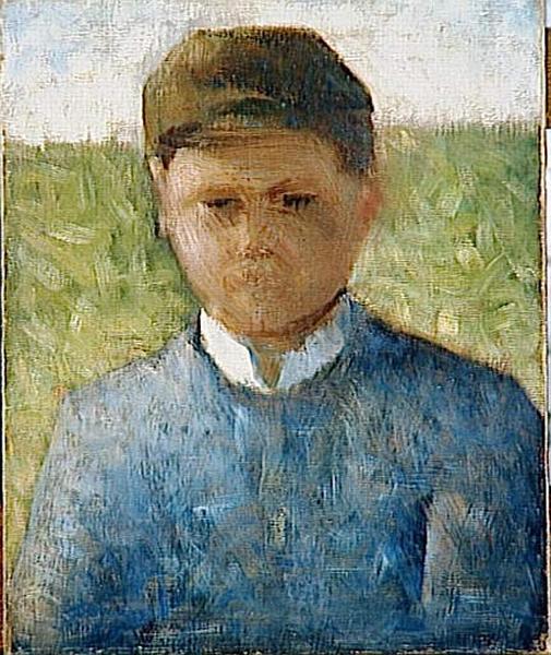 Der Kleine Bauer In Blau Oder Der Joker — Georges Pierre Seurat