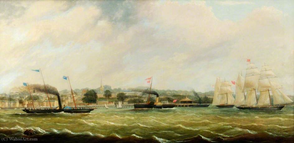 Solent Ferries Off Ryde Pier — Arthur Wellington Fowles