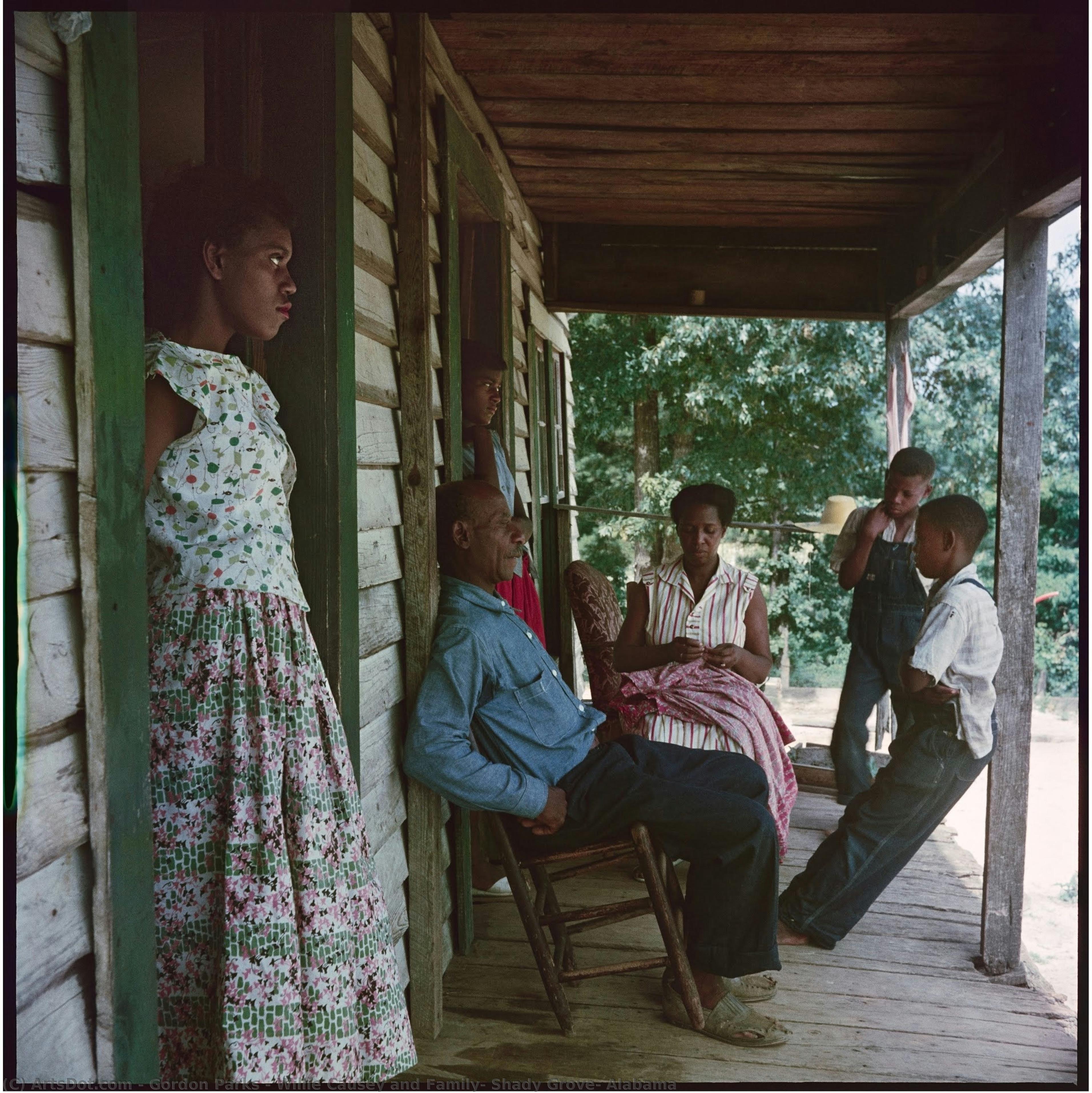Willie Causey Und Familie, Shady Grove, Alabama — Gordon Parks